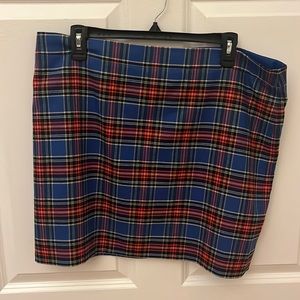 J. Crew Plaid Tartan Mini Skirt